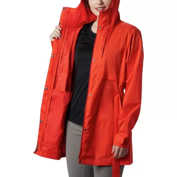 Columbia Womens Pardon My Trench Rain JacketBold Orange