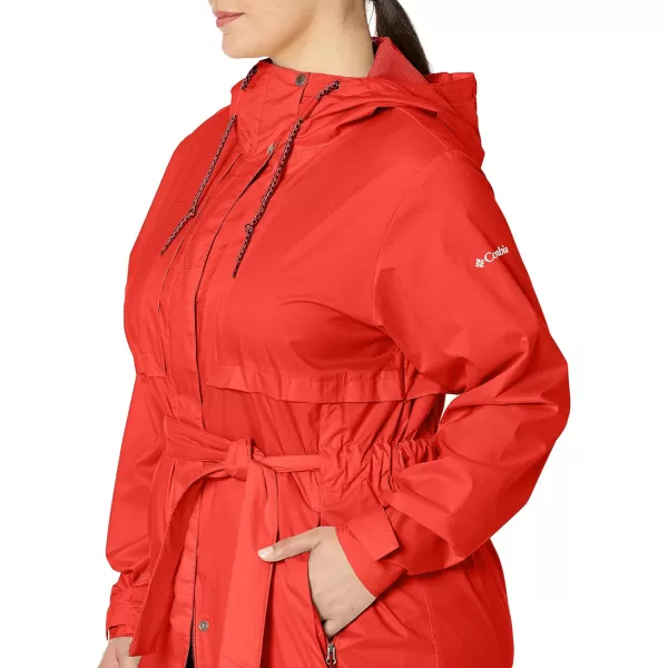 Columbia Womens Pardon My Trench Rain JacketBold Orange