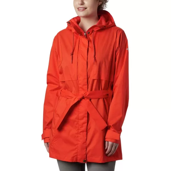 Columbia Womens Pardon My Trench Rain JacketBold Orange