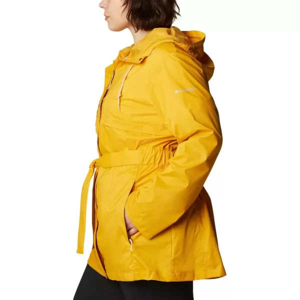 Columbia Womens Pardon My Trench Rain JacketBright Gold