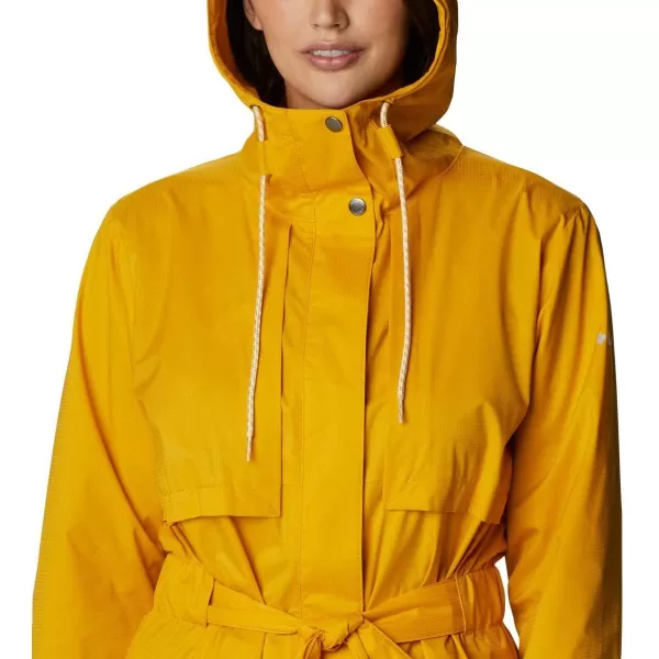 Columbia Womens Pardon My Trench Rain JacketBright Gold