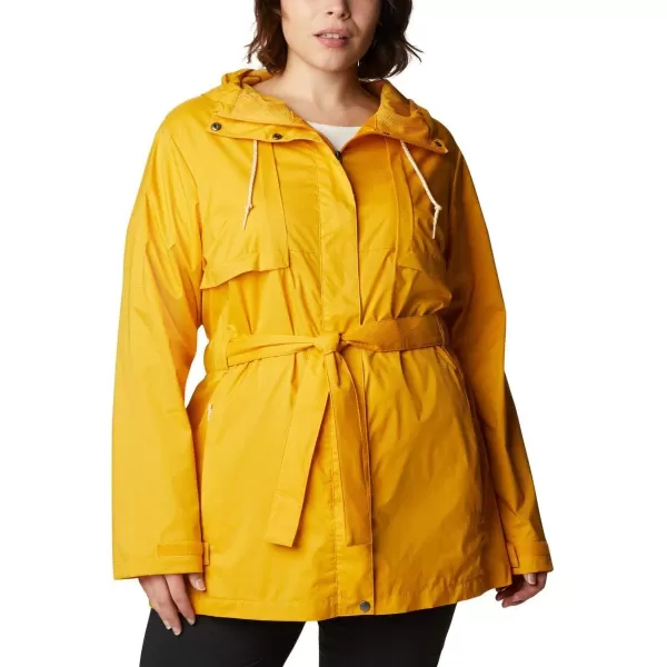 Columbia Womens Pardon My Trench Rain JacketBright Gold