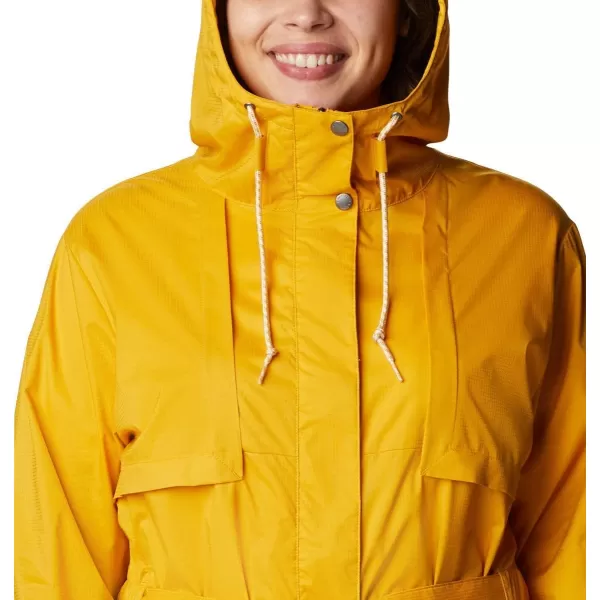 Columbia Womens Pardon My Trench Rain JacketBright Gold