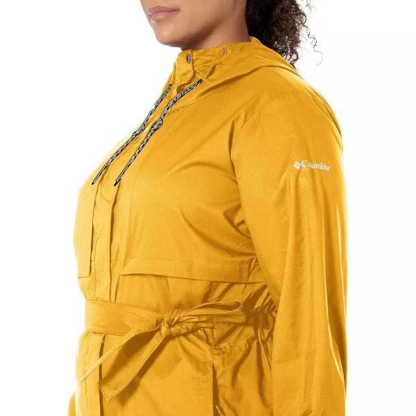 Columbia Womens Pardon My Trench Rain JacketBright Gold