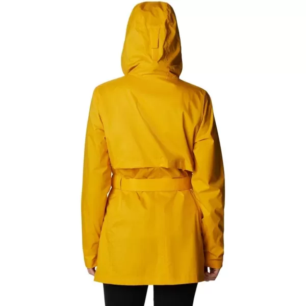 Columbia Womens Pardon My Trench Rain JacketBright Gold