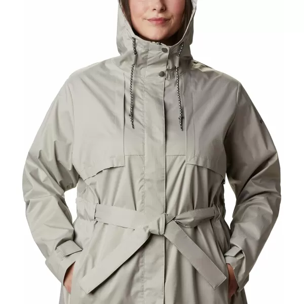 Columbia Womens Pardon My Trench Rain JacketFlint Grey