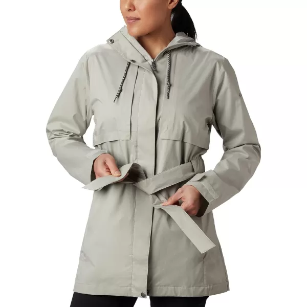 Columbia Womens Pardon My Trench Rain JacketFlint Grey