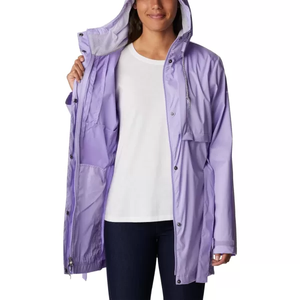 Columbia Womens Pardon My Trench Rain JacketFrosted Purple