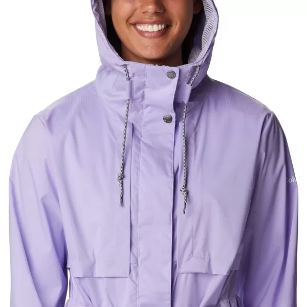 Columbia Womens Pardon My Trench Rain JacketFrosted Purple