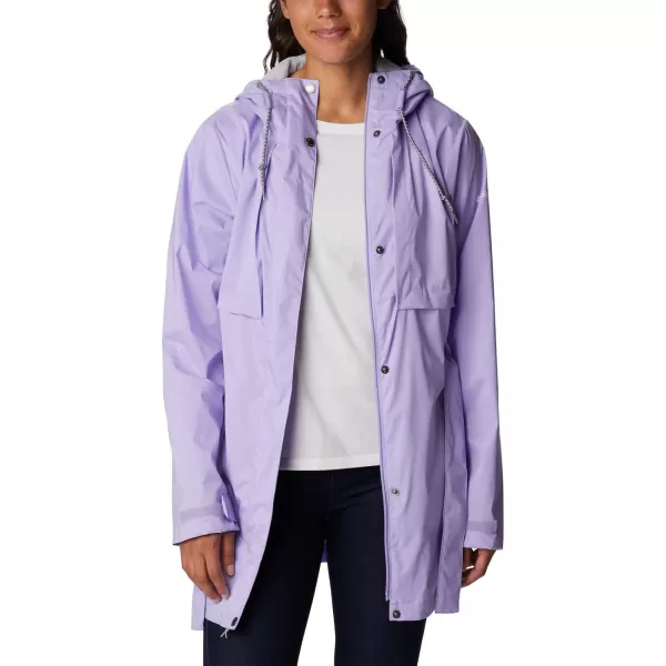 Columbia Womens Pardon My Trench Rain JacketFrosted Purple