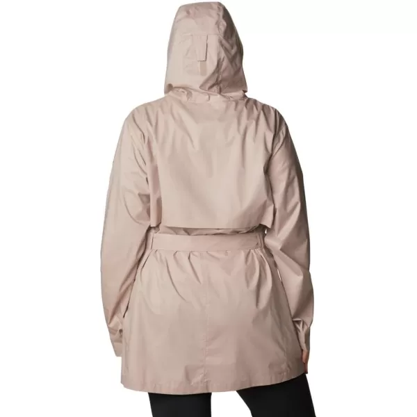 Columbia Womens Pardon My Trench Rain JacketMauve Vapor