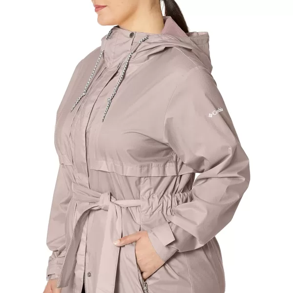 Columbia Womens Pardon My Trench Rain JacketMauve Vapor