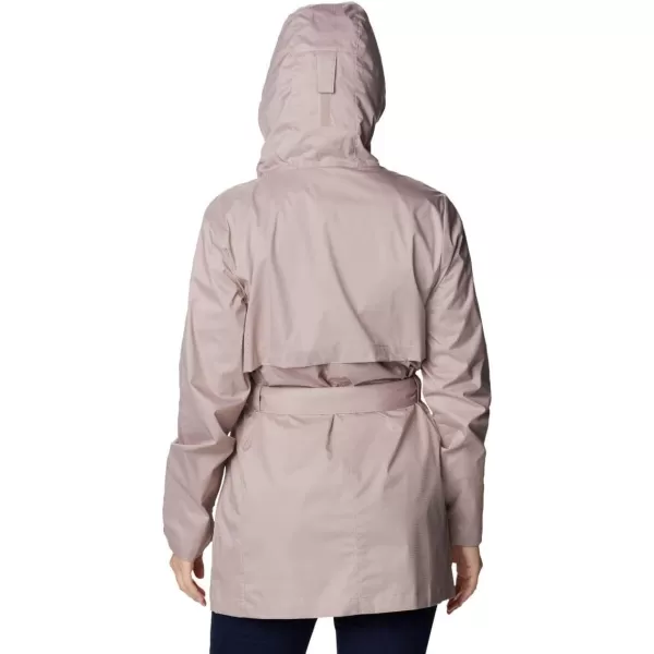 Columbia Womens Pardon My Trench Rain JacketMauve Vapor