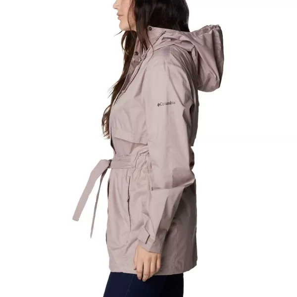 Columbia Womens Pardon My Trench Rain JacketMauve Vapor