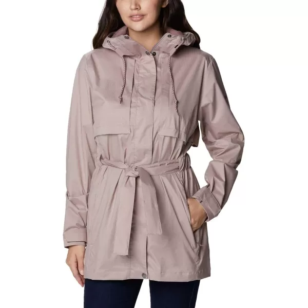 Columbia Womens Pardon My Trench Rain JacketMauve Vapor