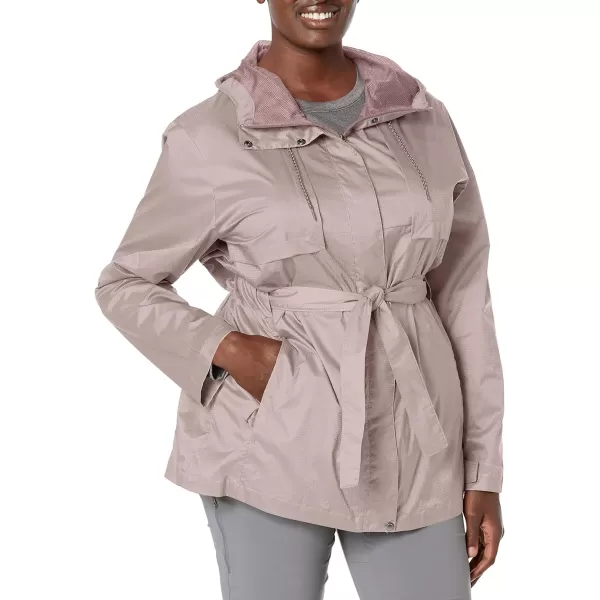 Columbia Womens Pardon My Trench Rain JacketMauve Vapor