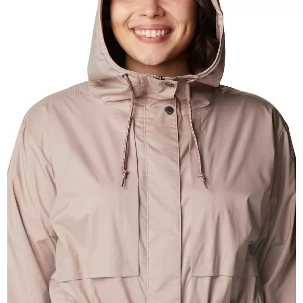 Columbia Womens Pardon My Trench Rain JacketMauve Vapor