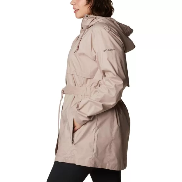 Columbia Womens Pardon My Trench Rain JacketMauve Vapor