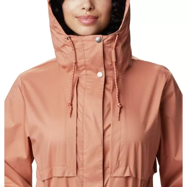 Columbia Womens Pardon My Trench Rain JacketNova Pink