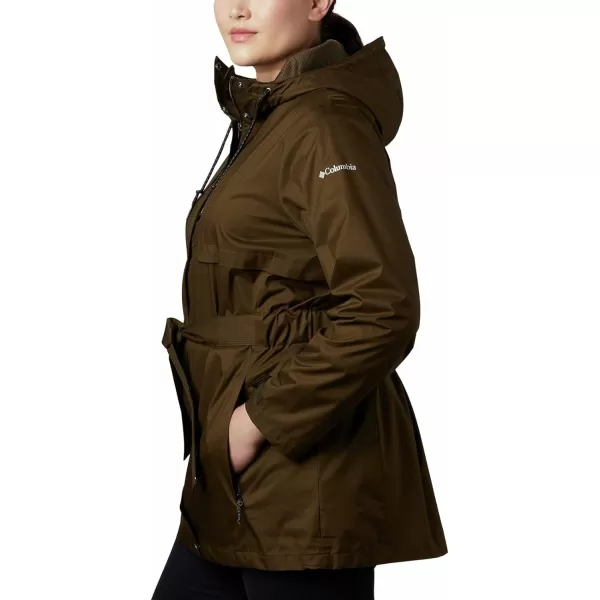 Columbia Womens Pardon My Trench Rain JacketOlive Green