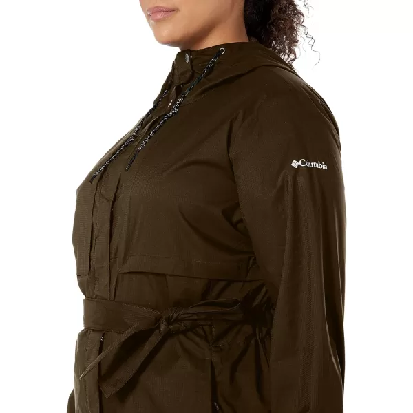 Columbia Womens Pardon My Trench Rain JacketOlive Green