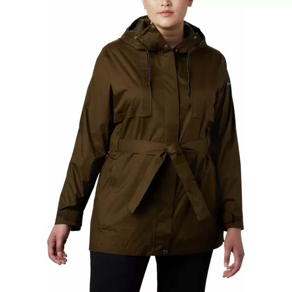 Columbia Womens Pardon My Trench Rain JacketOlive Green