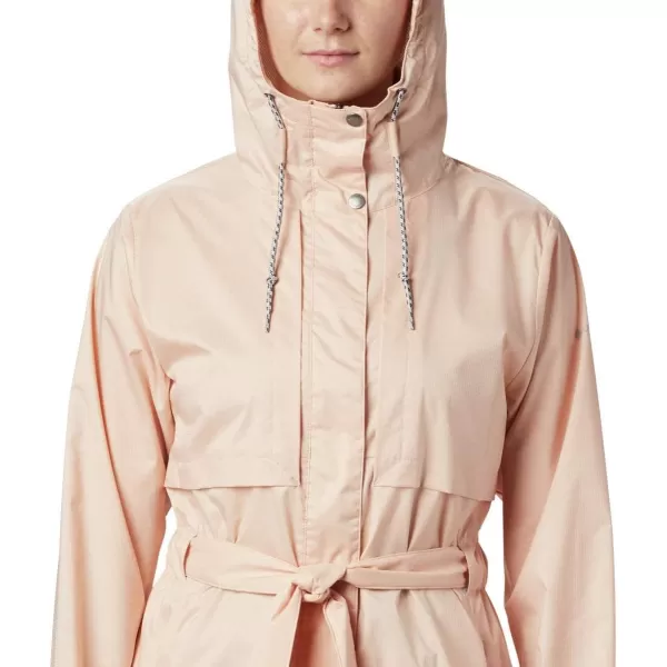 Columbia Womens Pardon My Trench Rain JacketPeach Cloud