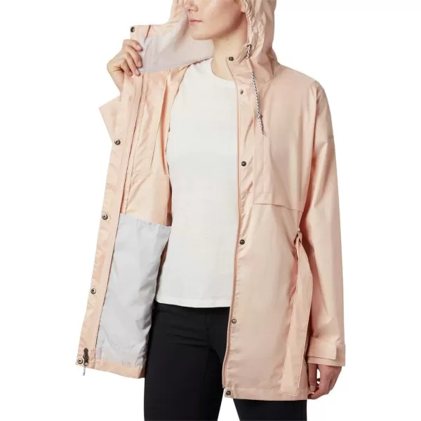 Columbia Womens Pardon My Trench Rain JacketPeach Cloud