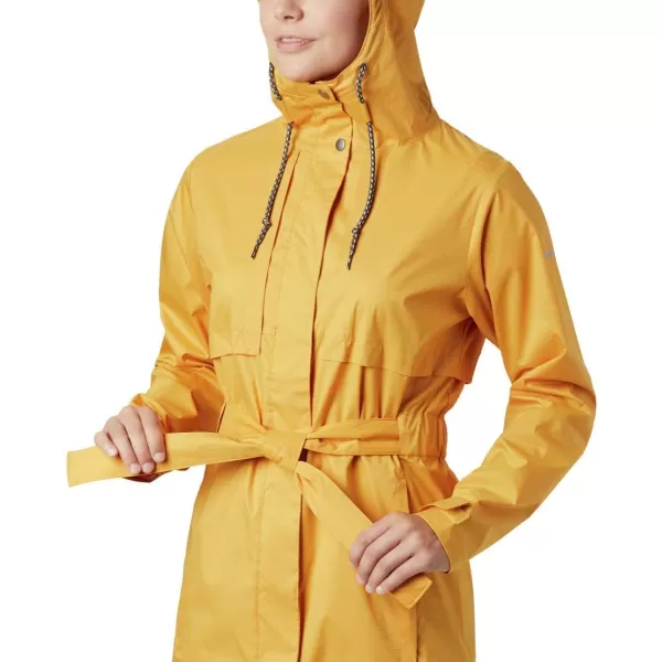 Columbia Womens Pardon My Trench Rain JacketRaw Honey