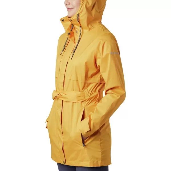 Columbia Womens Pardon My Trench Rain JacketRaw Honey