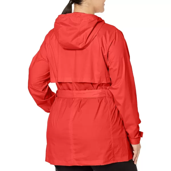 Columbia Womens Pardon My Trench Rain JacketRed Hibiscus