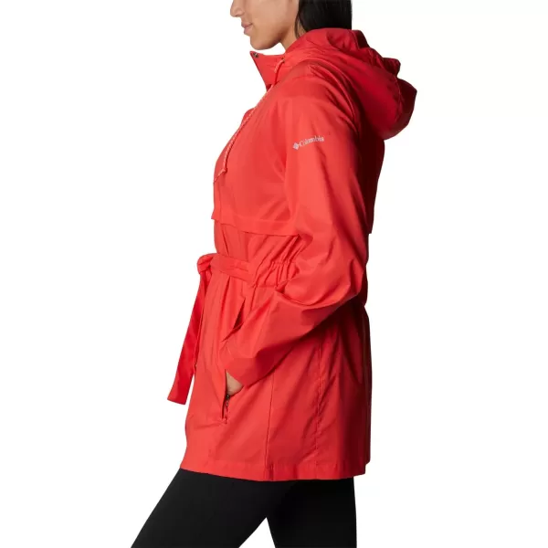 Columbia Womens Pardon My Trench Rain JacketRed Hibiscus