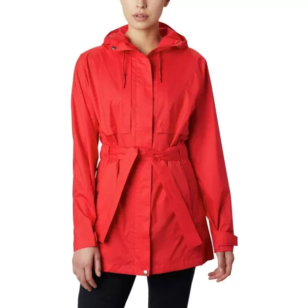 Columbia Womens Pardon My Trench Rain JacketRed Lilly