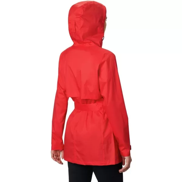 Columbia Womens Pardon My Trench Rain JacketRed Lilly