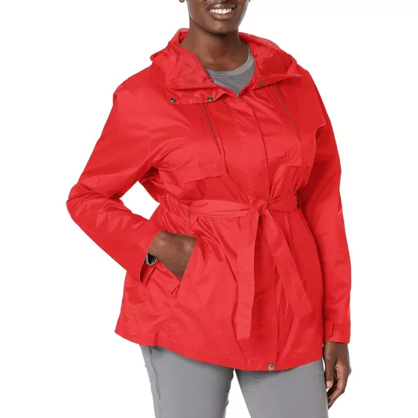 Columbia Womens Pardon My Trench Rain JacketRed Lilly