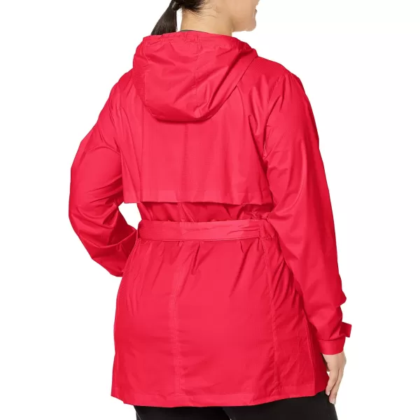 Columbia Womens Pardon My Trench Rain JacketRed Lily