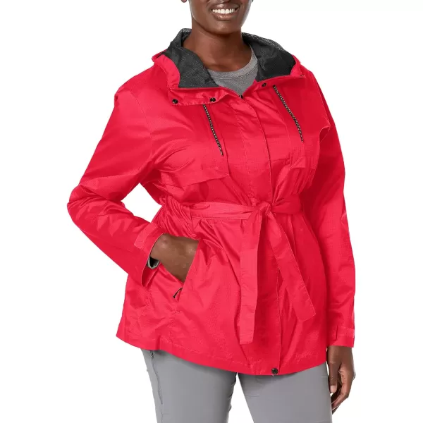 Columbia Womens Pardon My Trench Rain JacketRed Lily