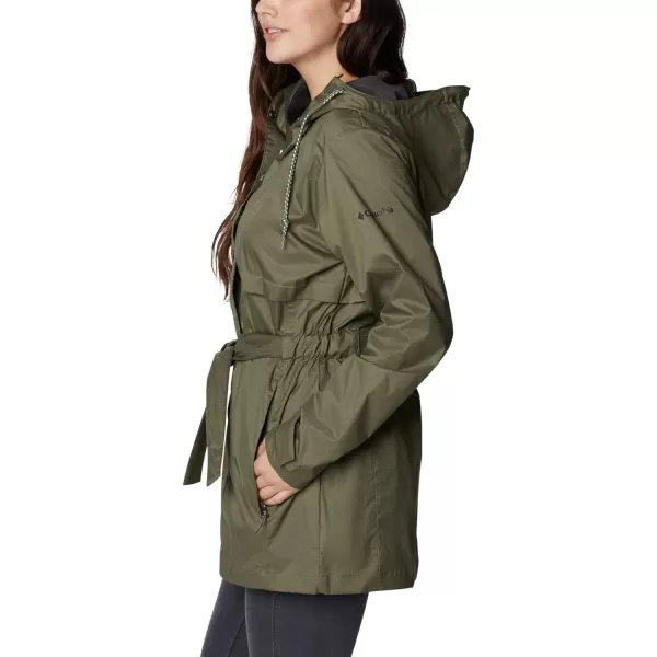 Columbia Womens Pardon My Trench Rain JacketStone Green