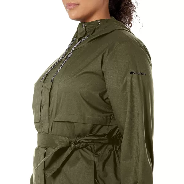 Columbia Womens Pardon My Trench Rain JacketStone Green