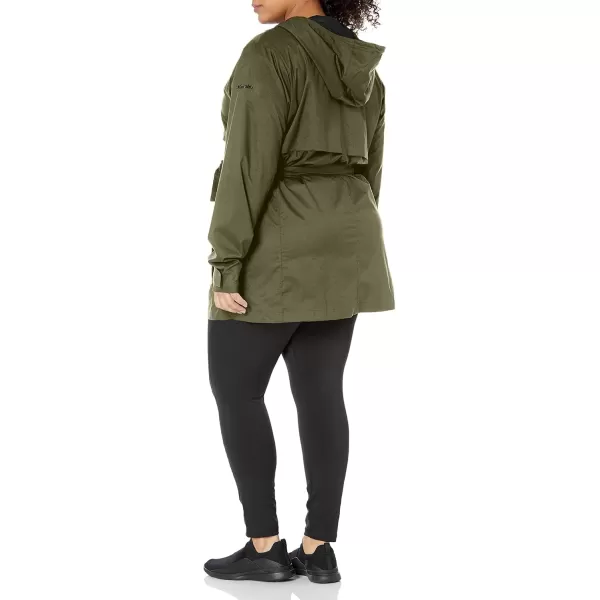 Columbia Womens Pardon My Trench Rain JacketStone Green