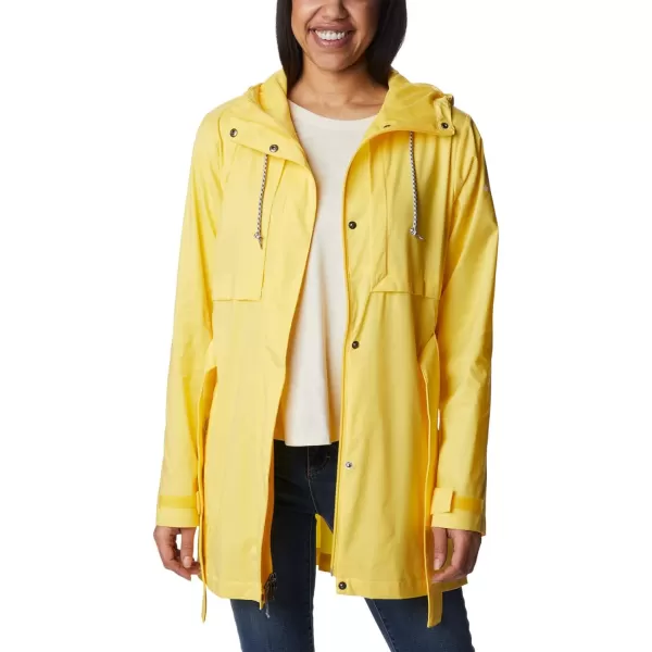 Columbia Womens Pardon My Trench Rain JacketSun Glow