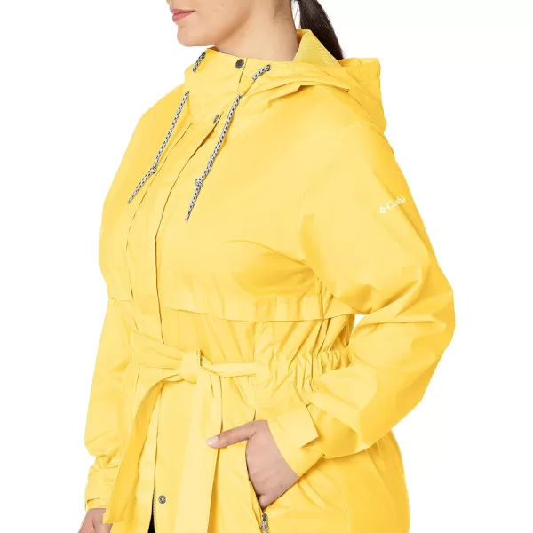 Columbia Womens Pardon My Trench Rain JacketSun Glow