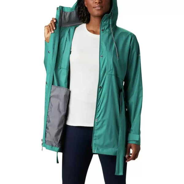 Columbia Womens Pardon My Trench Rain JacketWaterfall