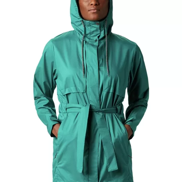 Columbia Womens Pardon My Trench Rain JacketWaterfall