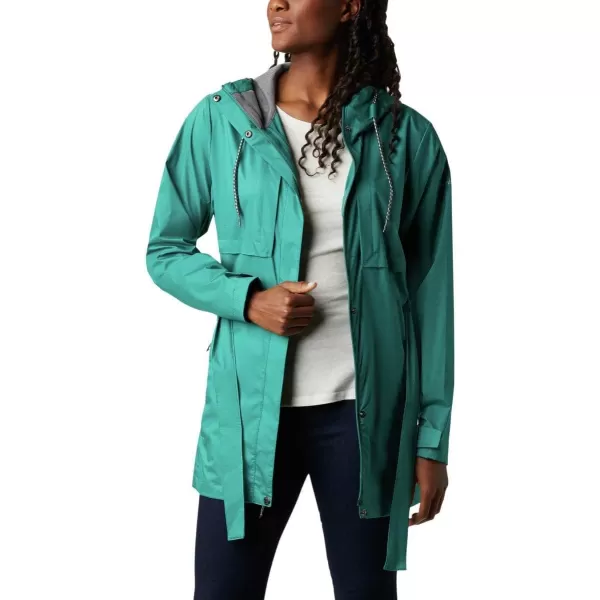 Columbia Womens Pardon My Trench Rain JacketWaterfall