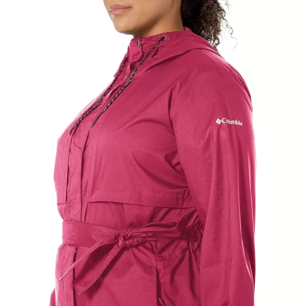 Columbia Womens Pardon My Trench Rain JacketWine Berry