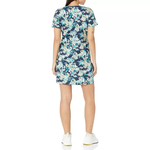 Columbia Womens Park Printed DressBright AquaWisterian