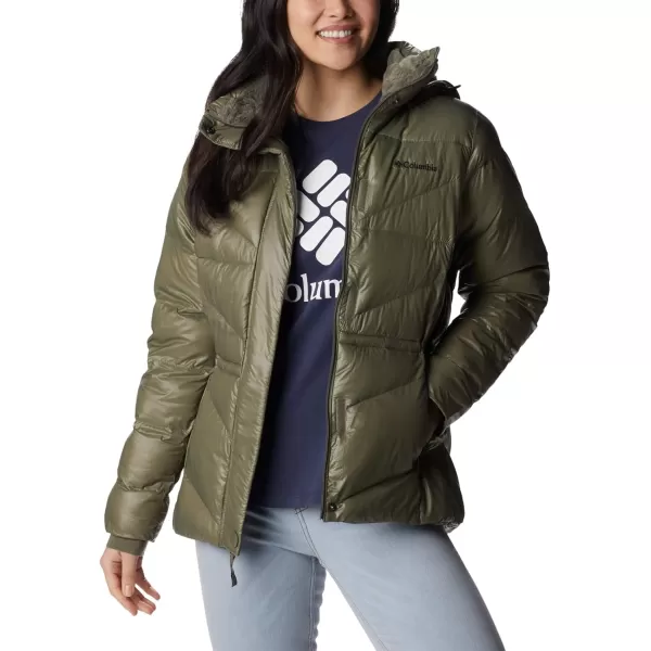 Columbia Womens Peak to Park Ii Insulated Hooded JacketStone Green Gunmetal
