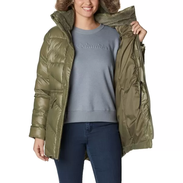 Columbia Womens Peak to Park Ii Mid Insulated JacketStone Green Gunmetal