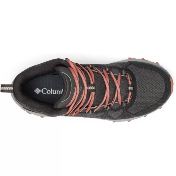 Columbia Womens Peakfreak Ii Mid Outdry Hiking ShoeDark GreyDark Coral